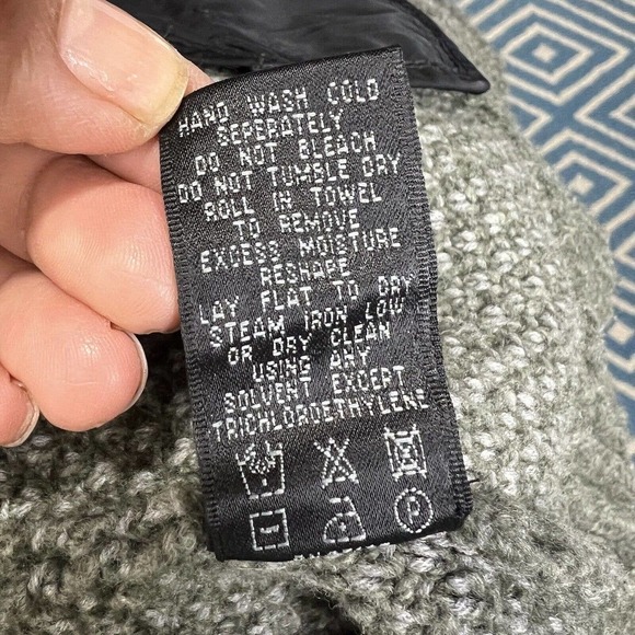 Lafayette 148 Olive Knit Cardigan Jacket Size S Wool Blend - Picture 14 of 14